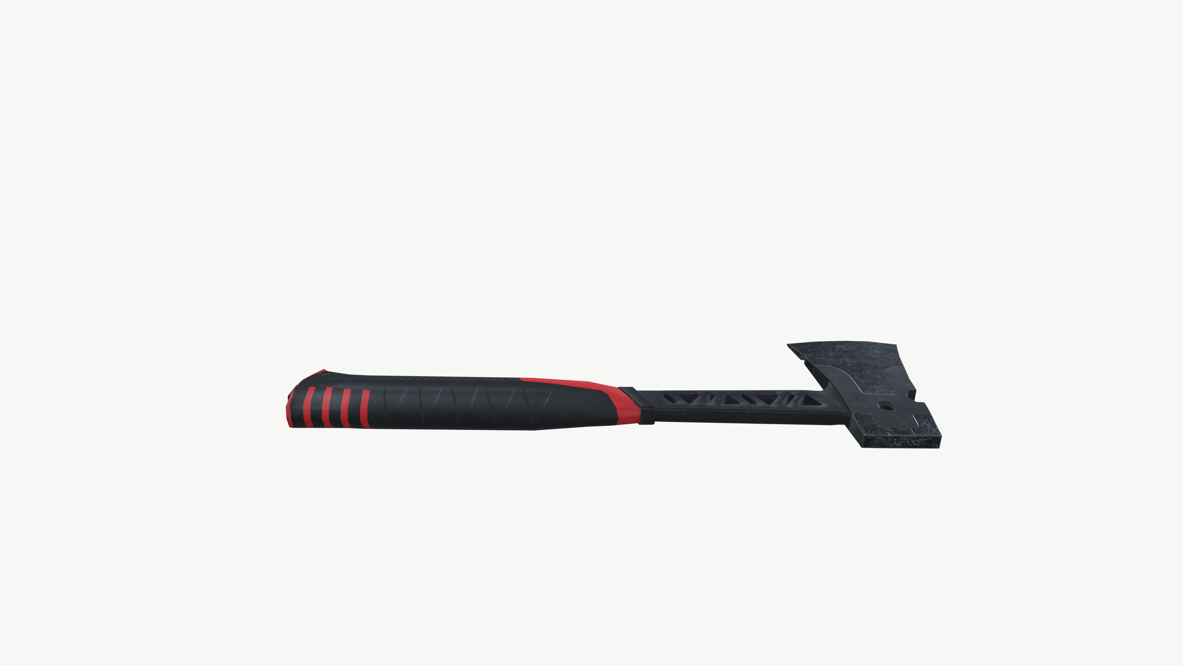 Fire axe 3D model_2