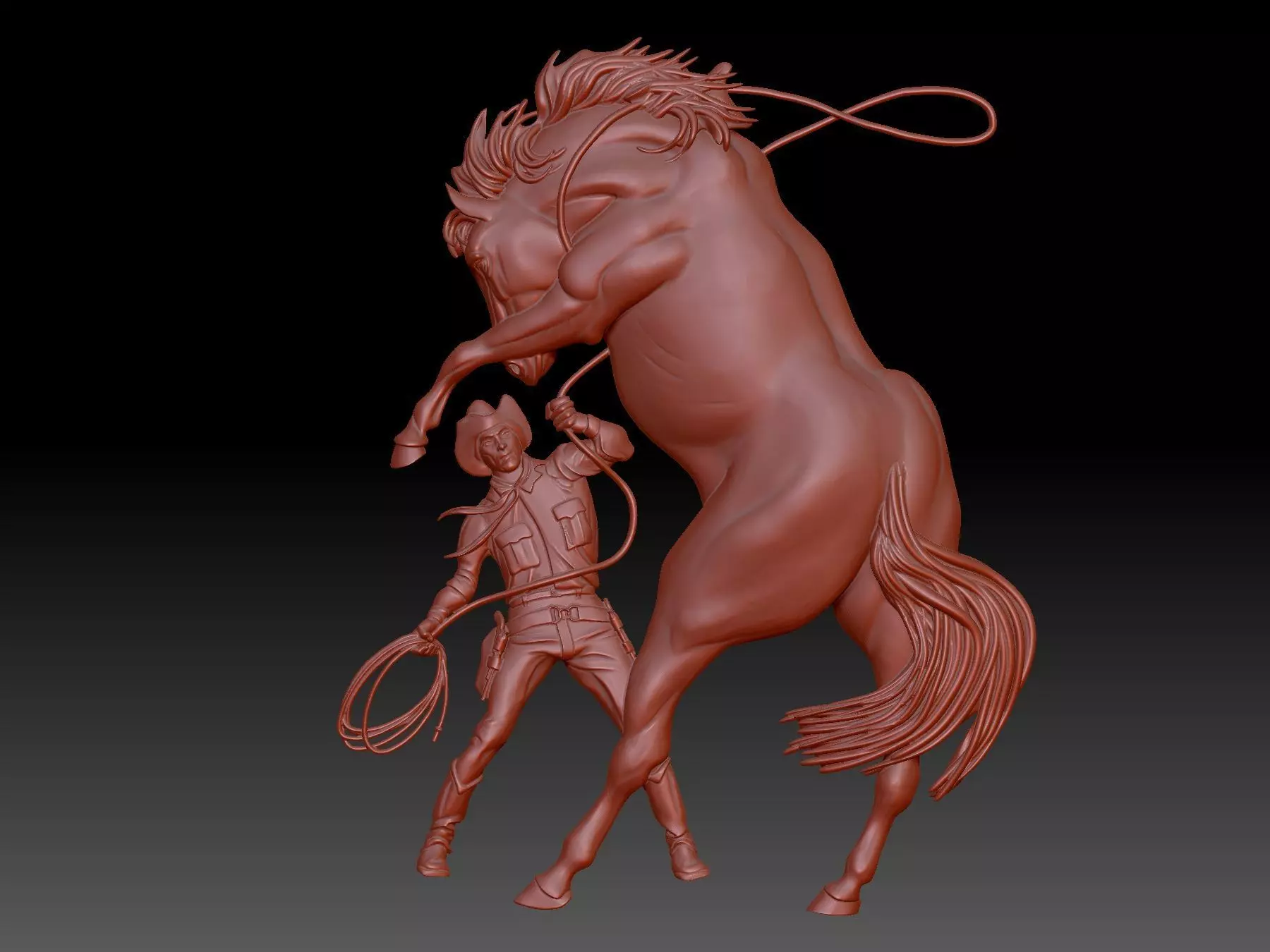 Cowboy 3D print model_0