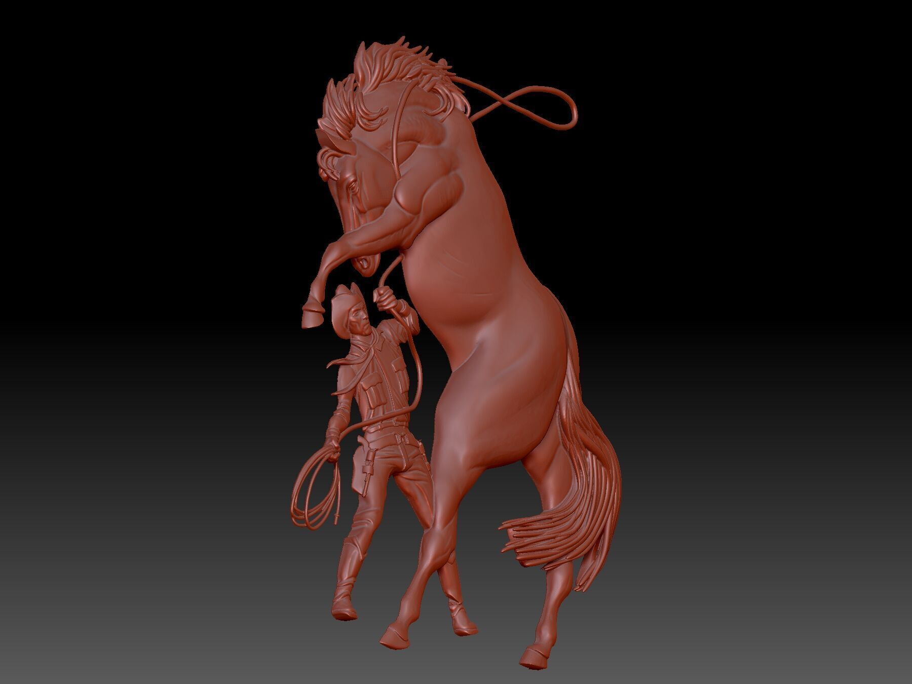 Cowboy 3D print model_3