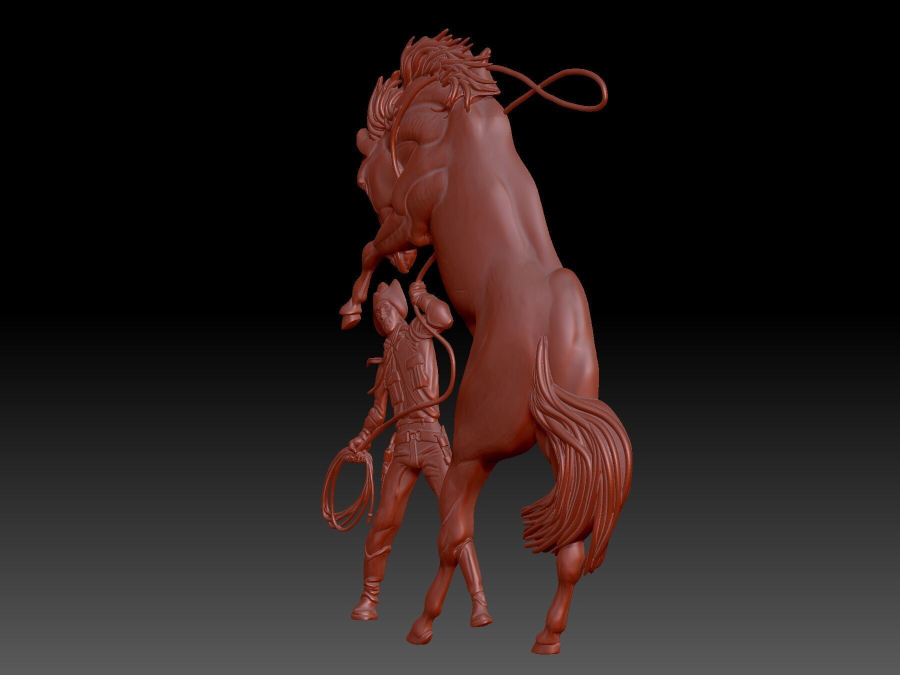 Cowboy 3D print model_4