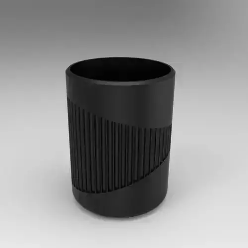 Modern Spiral Line Planter  Minimalist 3D Printable Vase