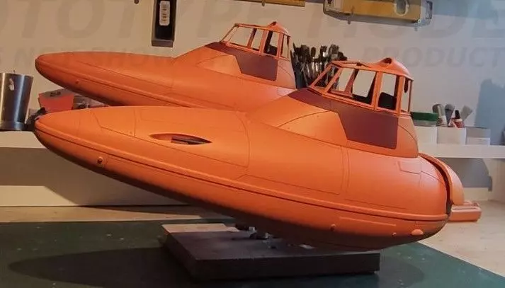 STUDIO SCALE CLOUD CAR EMPIRE STRIKES BACK 3D print model