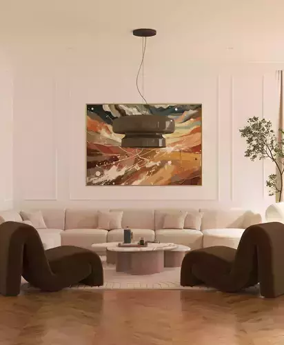 Neoclassical Interior with a Modern Touch