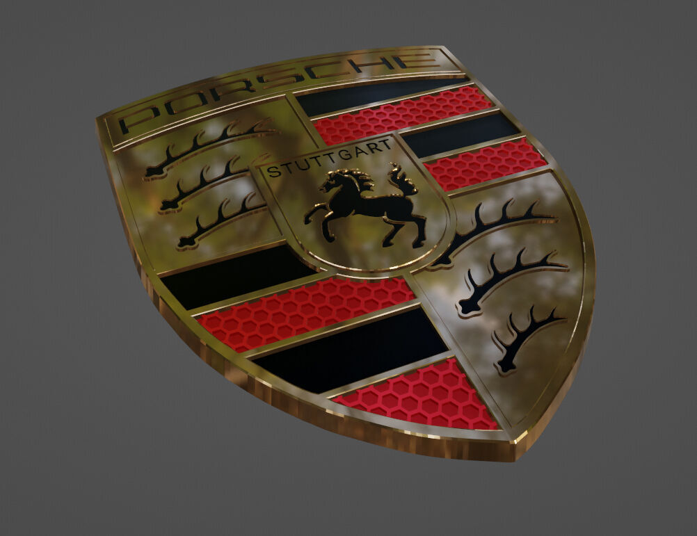 NEW 2024 PORSCHE Badge 3D Printable 3D print model_1