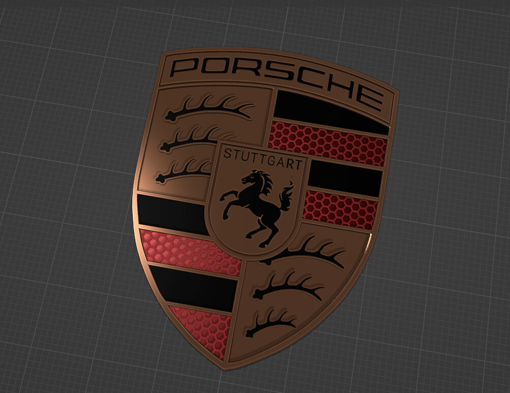NEW 2024 PORSCHE Badge 3D Printable 3D print model_5
