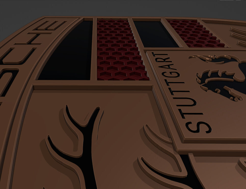 NEW 2024 PORSCHE Badge 3D Printable 3D print model_4