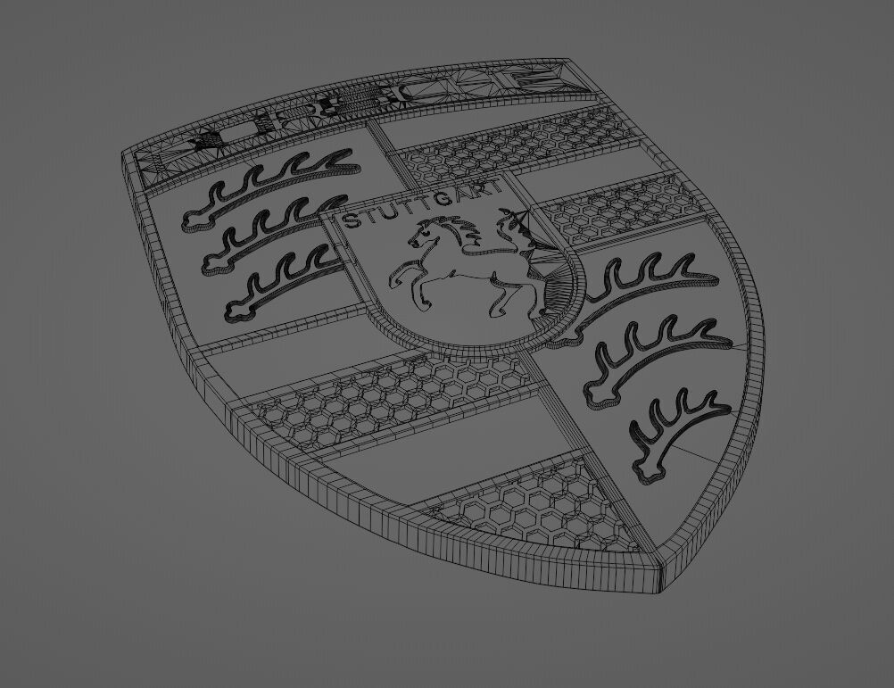NEW 2024 PORSCHE Badge 3D Printable 3D print model_2