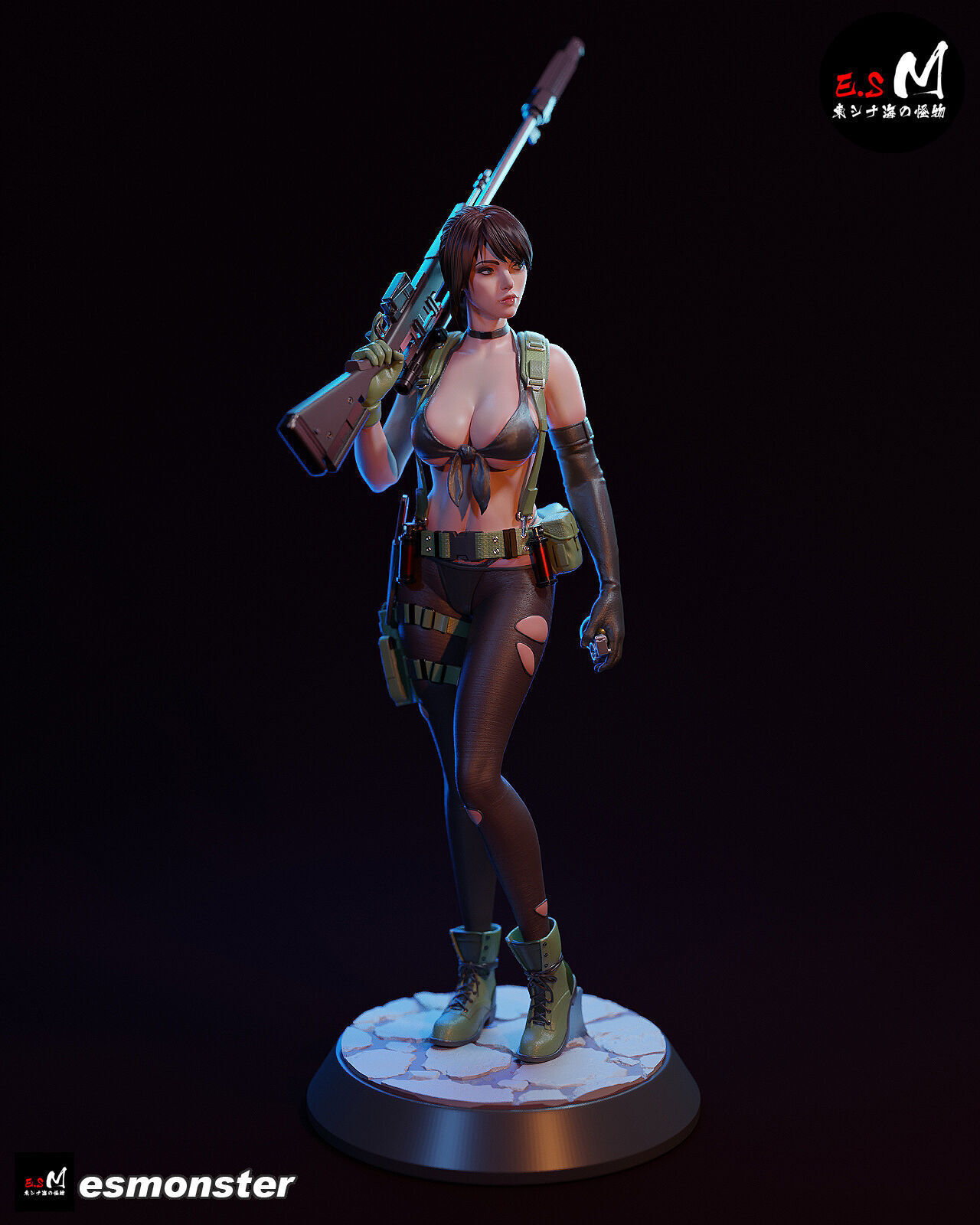 MGSV Quiet with NSFW BY ESM 3D print model_2