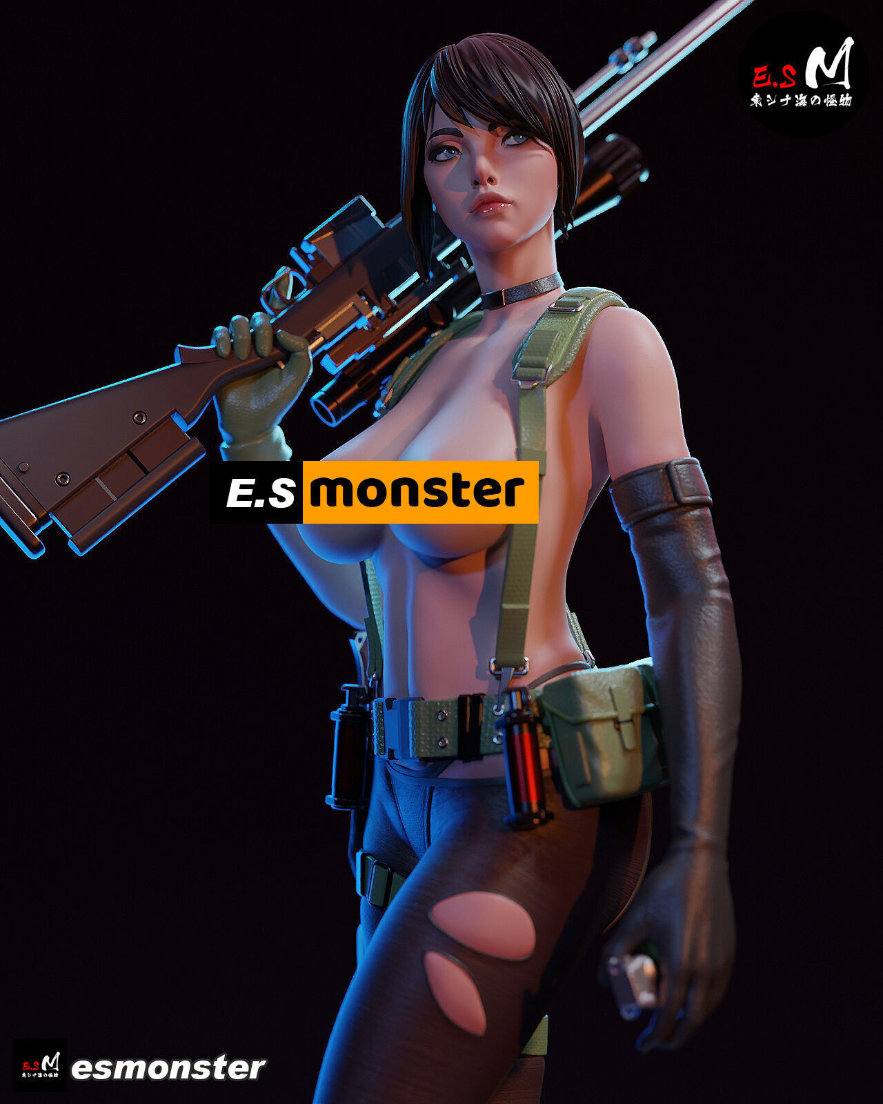 MGSV Quiet with NSFW BY ESM 3D print model_22