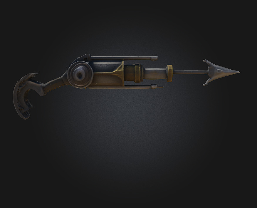 Harpoon Launcher  3D model_1