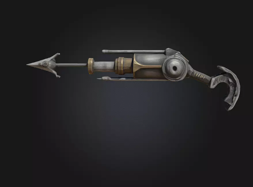Harpoon Launcher  3D model_0