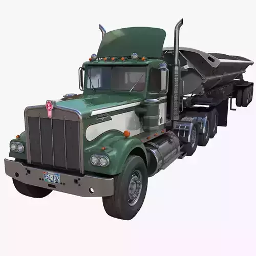 Kenworth W900A sidedump truck