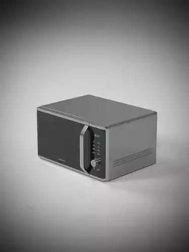 Realistic Microwave 3D Model 