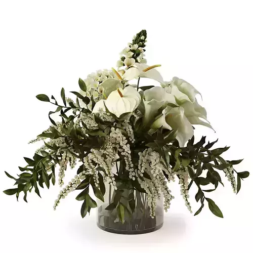 Bouquet in a glass vase3