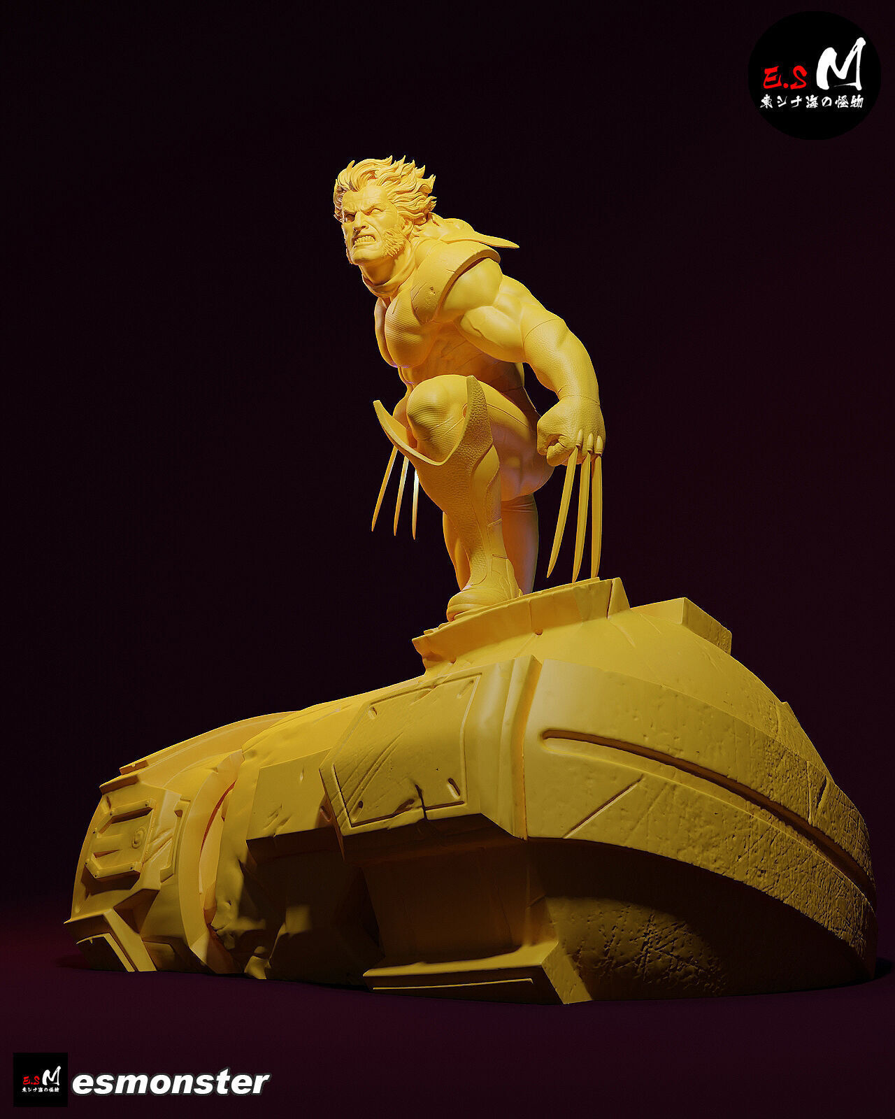 Wolverine vs Sentinel CHARACTER BY ESM 3D print model_8