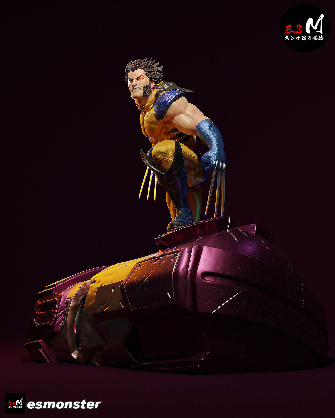 Wolverine vs Sentinel CHARACTER BY ESM 3D print model_4