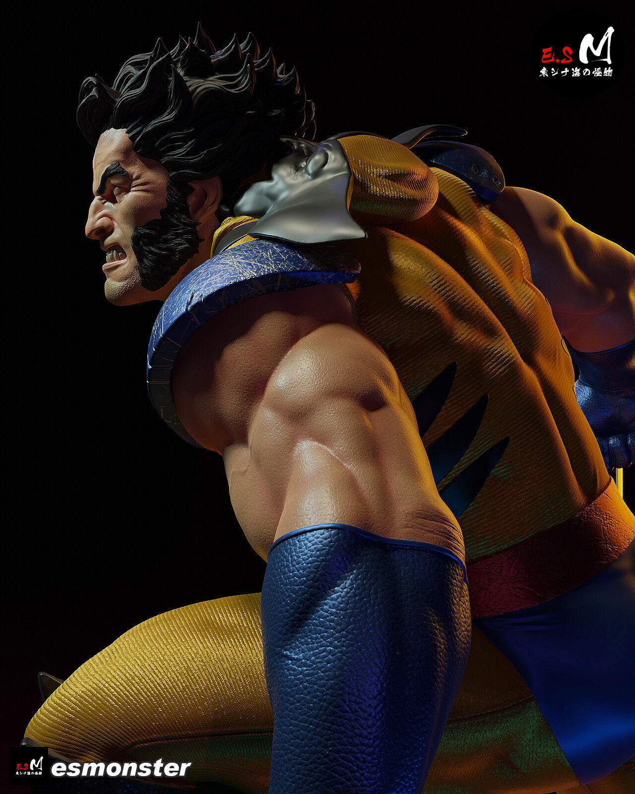 Wolverine vs Sentinel CHARACTER BY ESM 3D print model_15