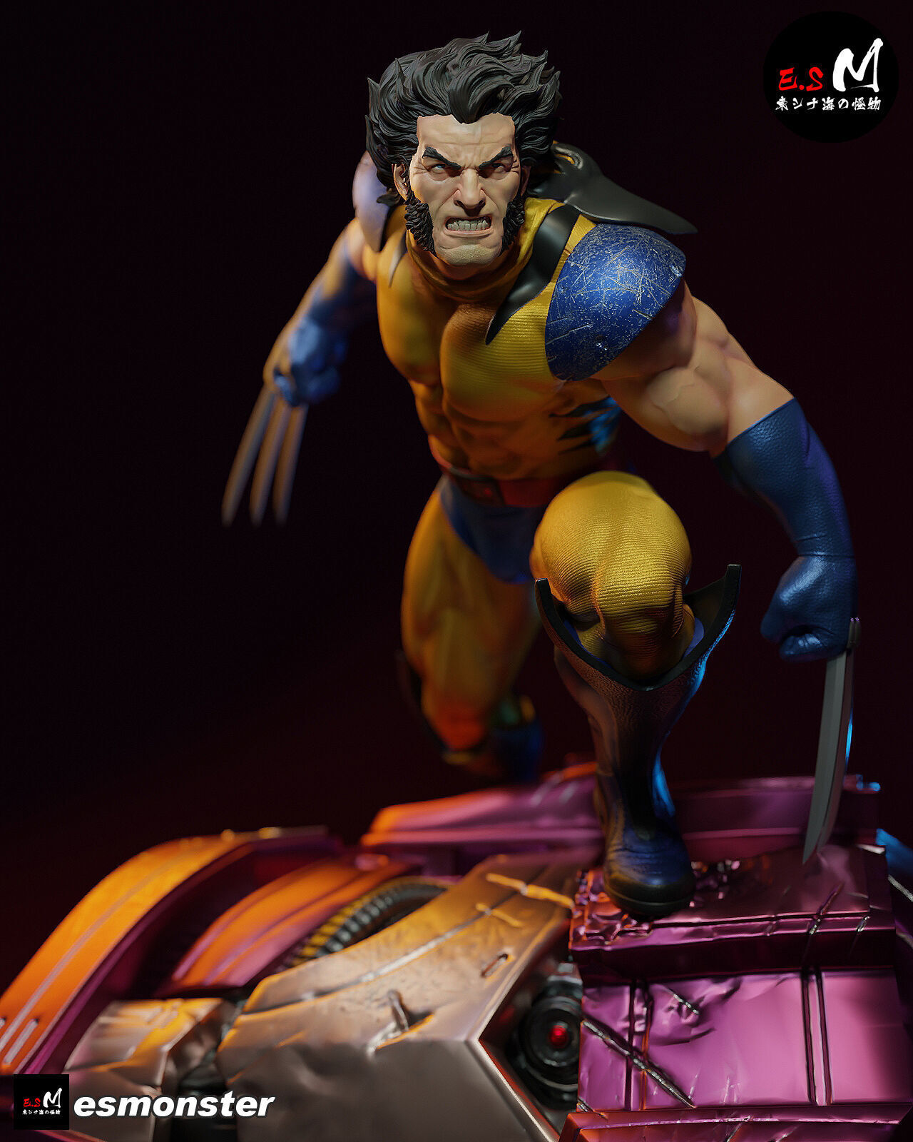 Wolverine vs Sentinel CHARACTER BY ESM 3D print model_17