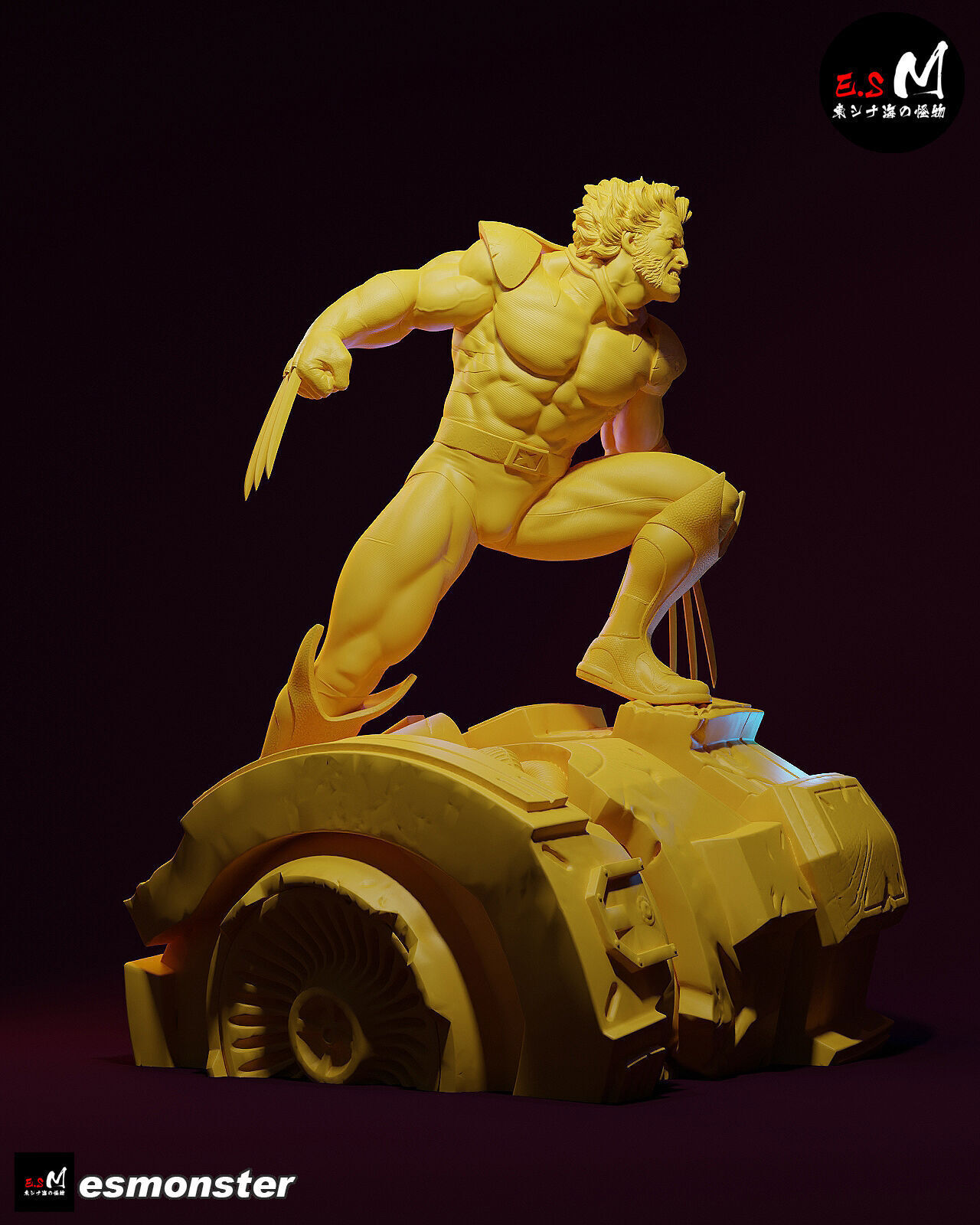 Wolverine vs Sentinel CHARACTER BY ESM 3D print model_6