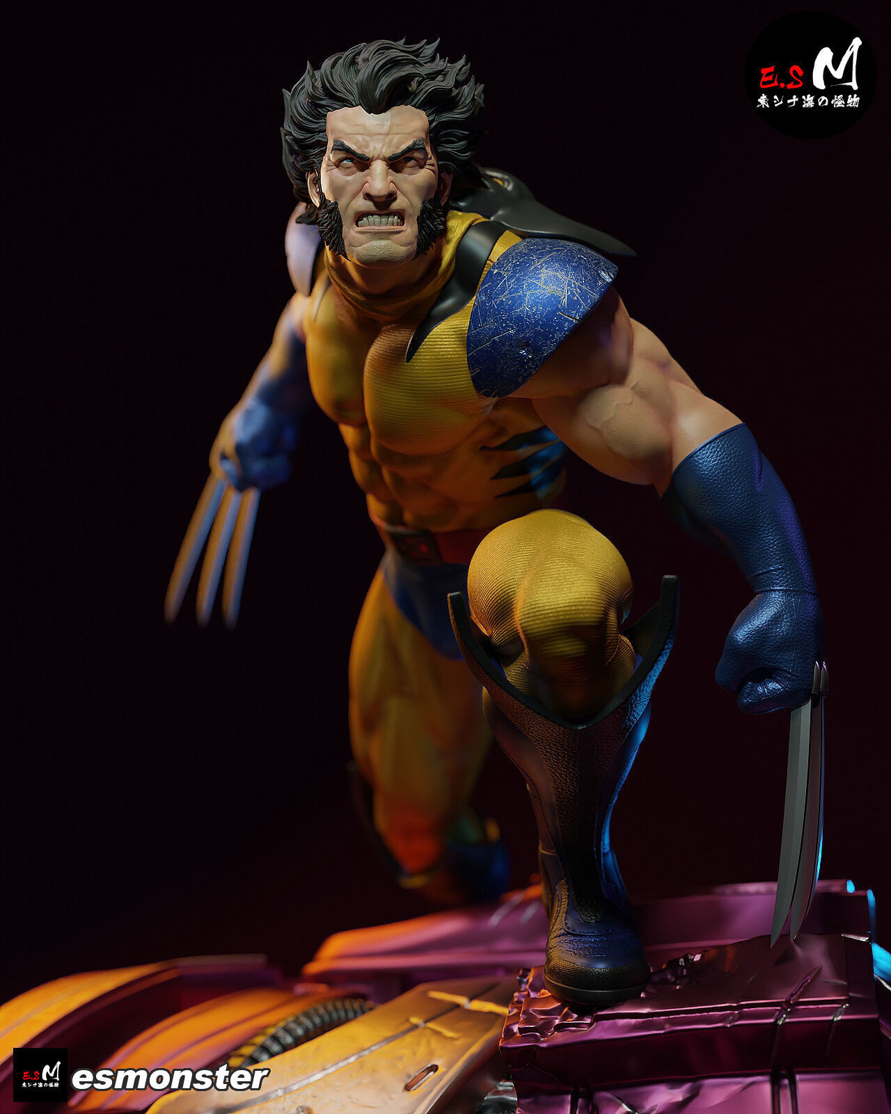 Wolverine vs Sentinel CHARACTER BY ESM 3D print model_21