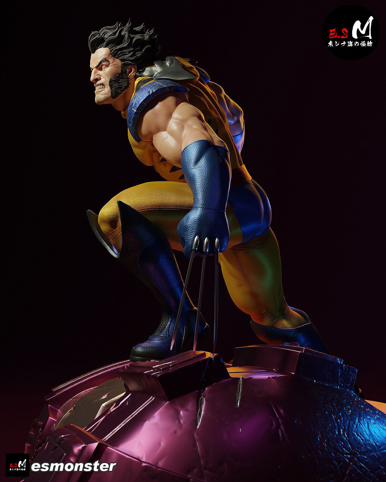 Wolverine vs Sentinel CHARACTER BY ESM 3D print model_13