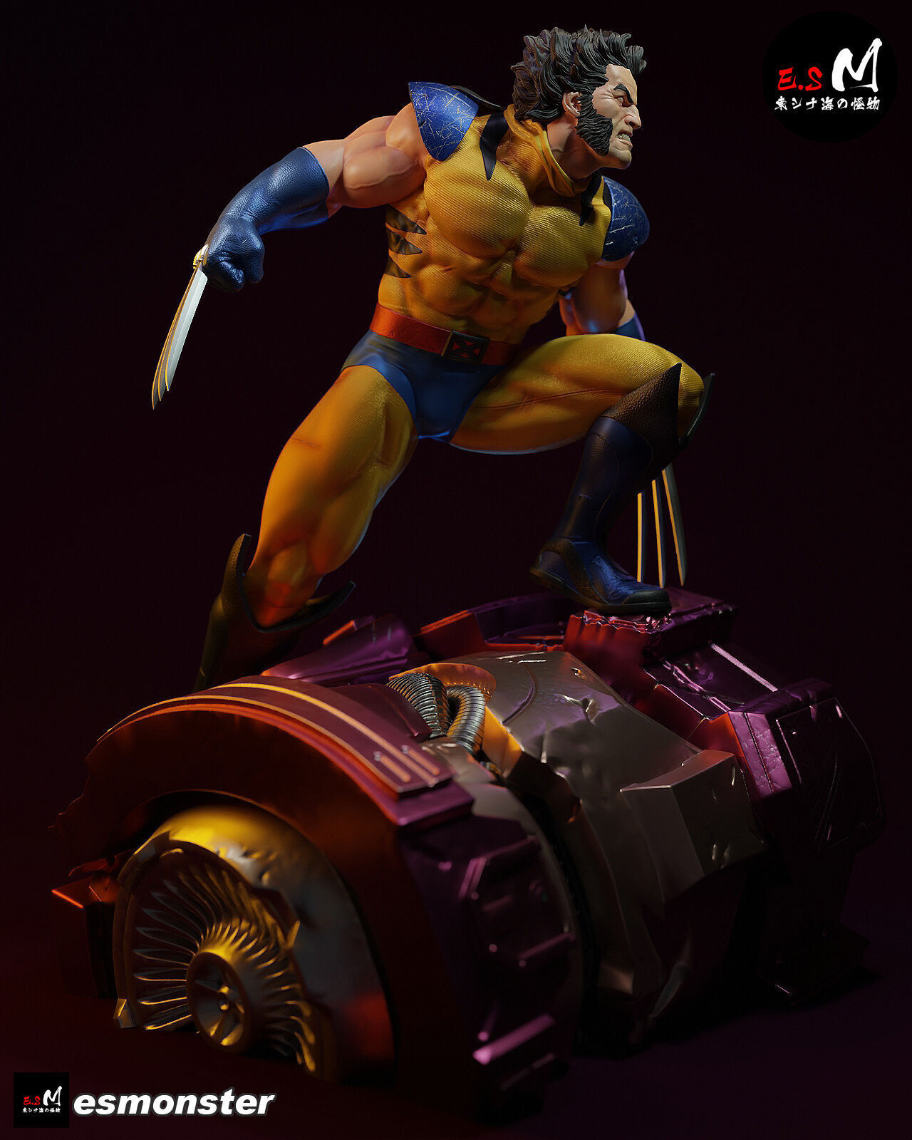 Wolverine vs Sentinel CHARACTER BY ESM 3D print model_22