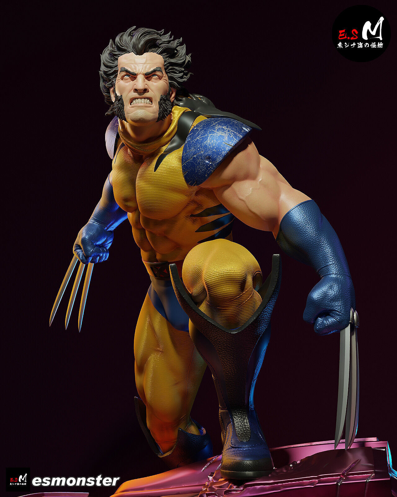 Wolverine vs Sentinel CHARACTER BY ESM 3D print model_10