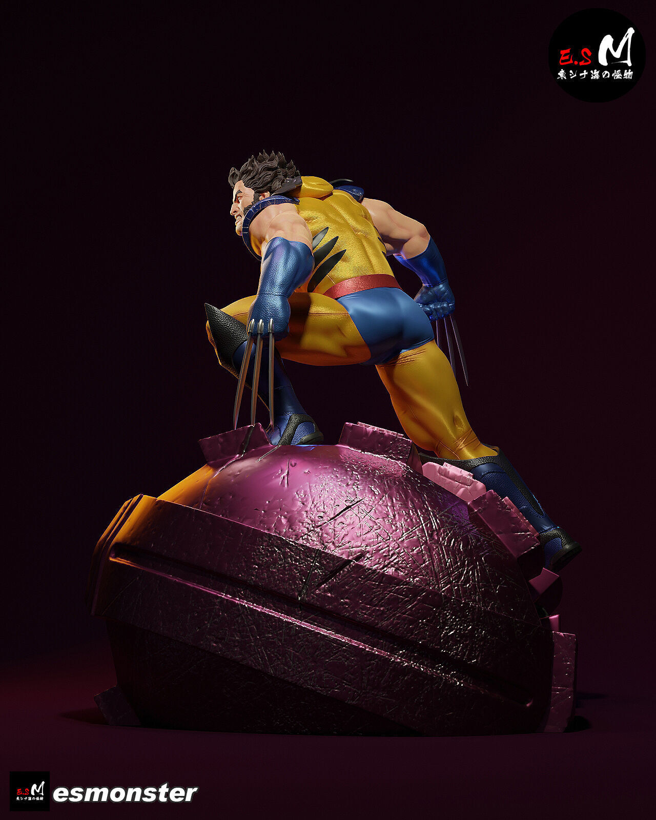 Wolverine vs Sentinel CHARACTER BY ESM 3D print model_3