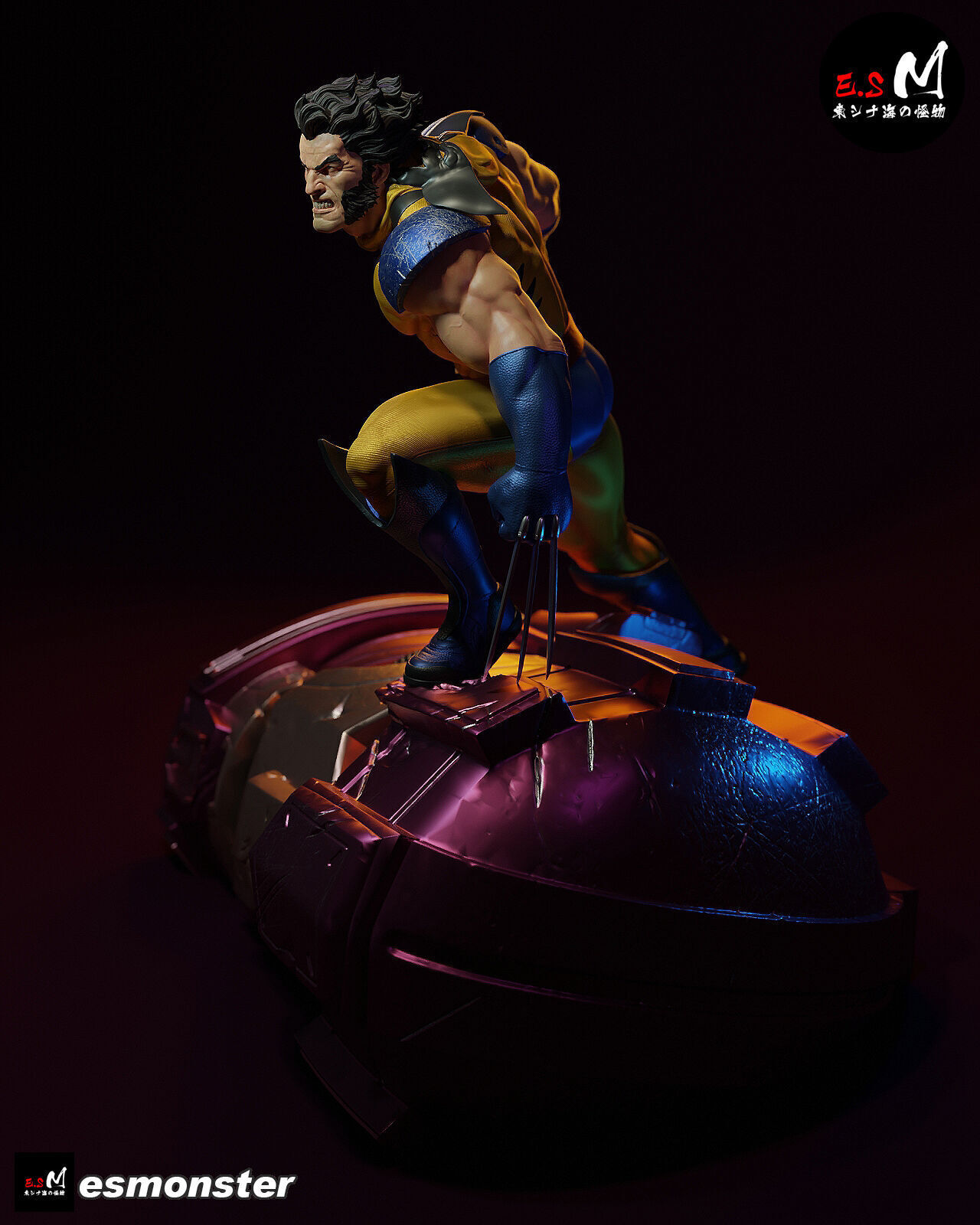 Wolverine vs Sentinel CHARACTER BY ESM 3D print model_20