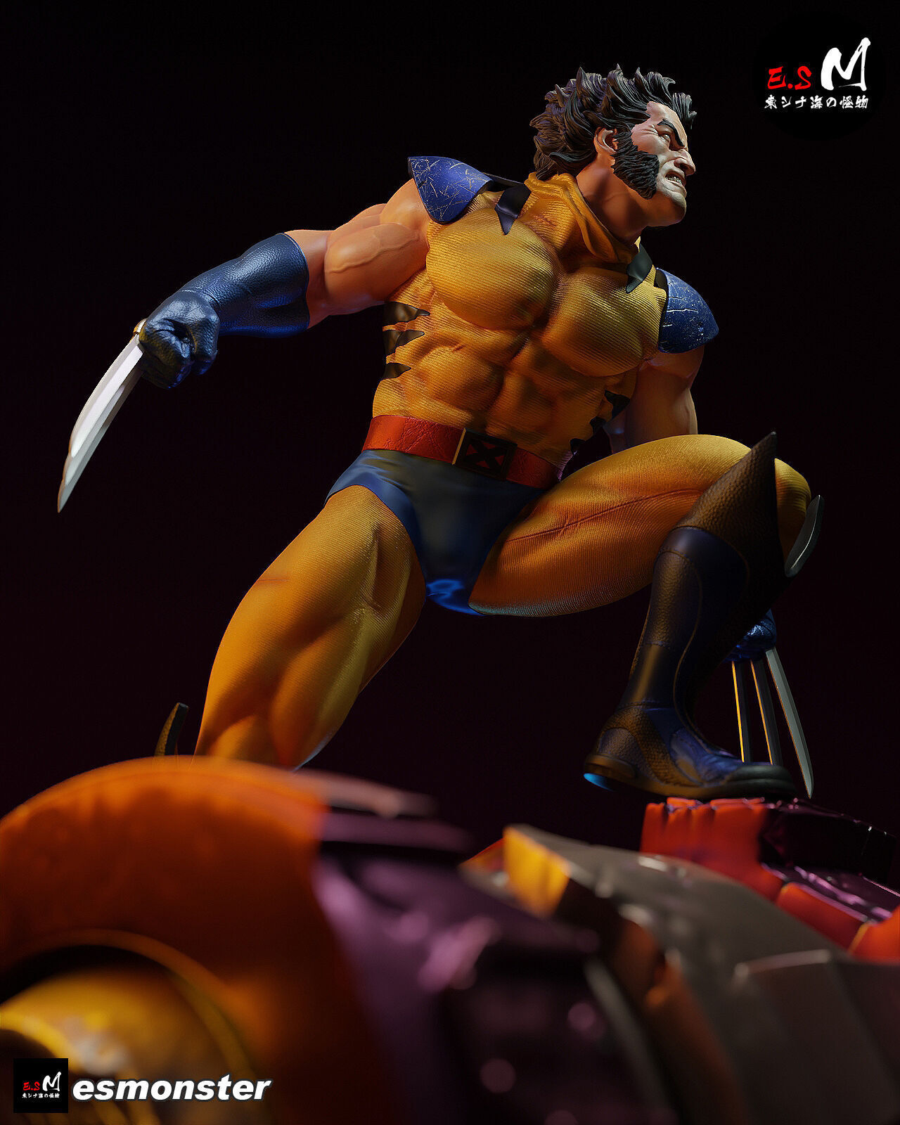 Wolverine vs Sentinel CHARACTER BY ESM 3D print model_16