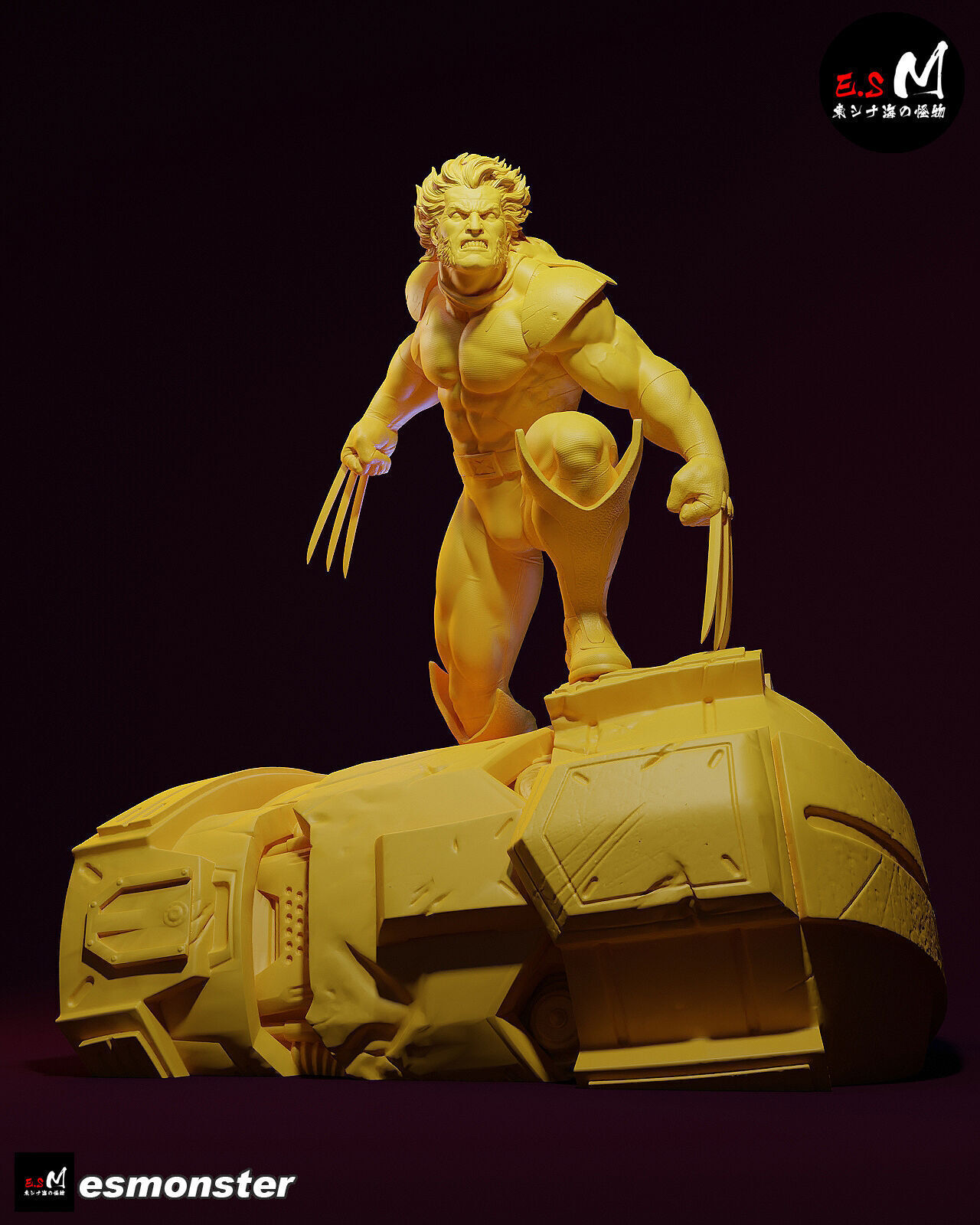 Wolverine vs Sentinel CHARACTER BY ESM 3D print model_5