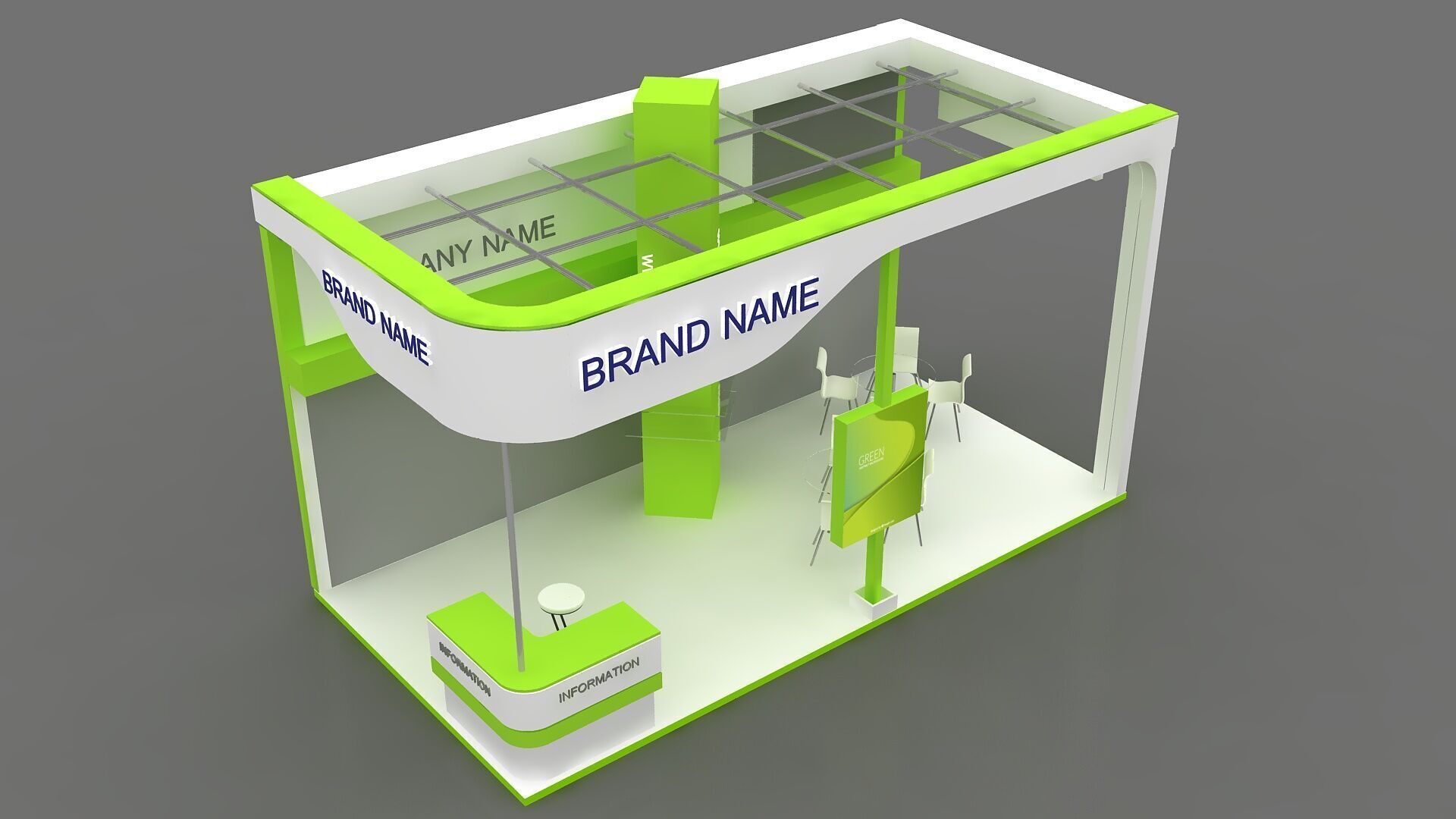 3D Exhibition and Booth 3D model_5