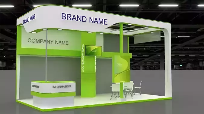 3D Exhibition and Booth 3D model
