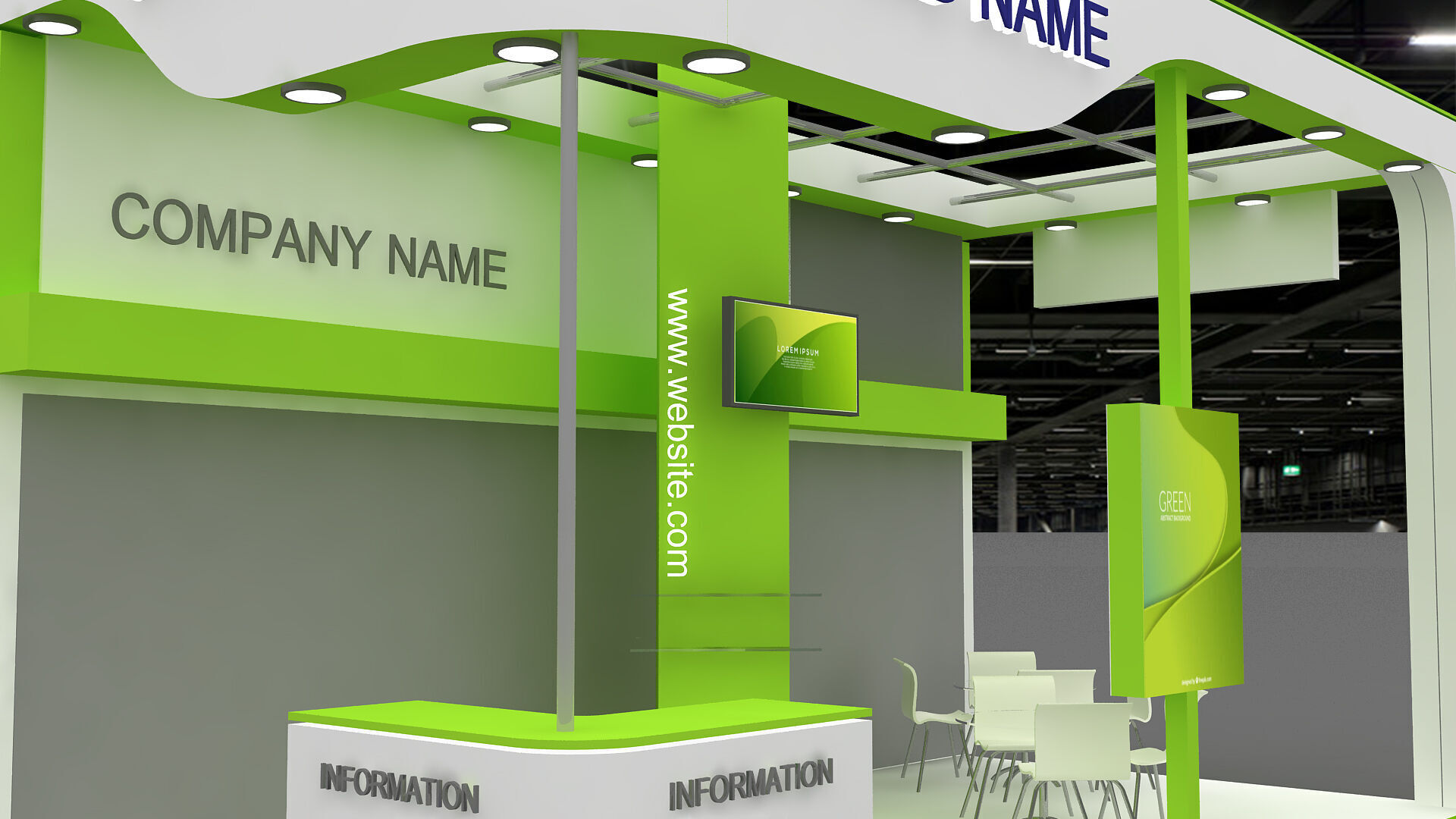 3D Exhibition and Booth 3D model_4