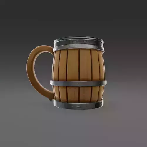 Stylized Wooden Beer Mug  Tavern Prop