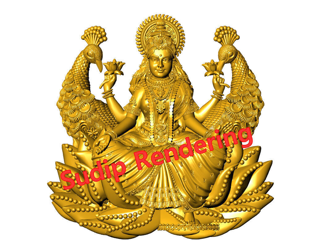 new laxmi ji 52 files 3D print model_10