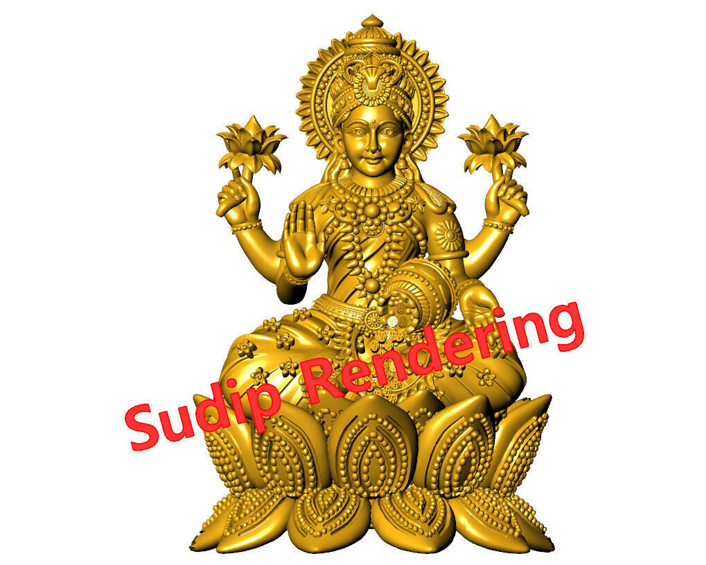 new laxmi ji 52 files 3D print model_31