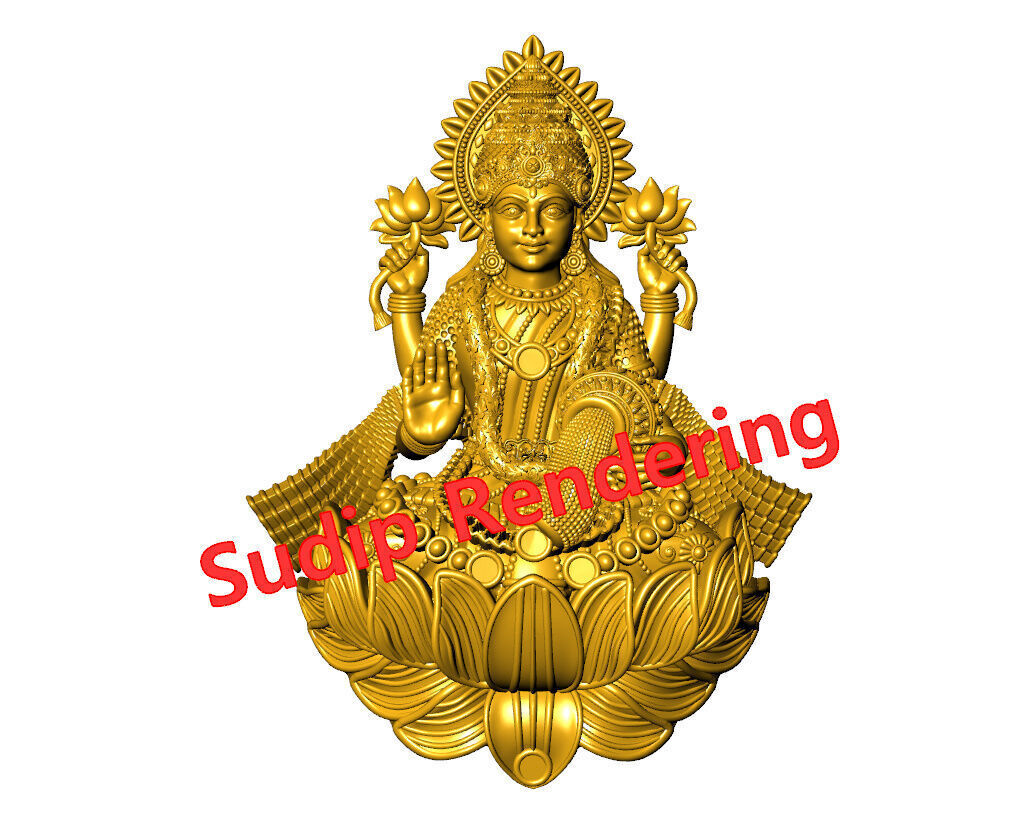 new laxmi ji 52 files 3D print model_45
