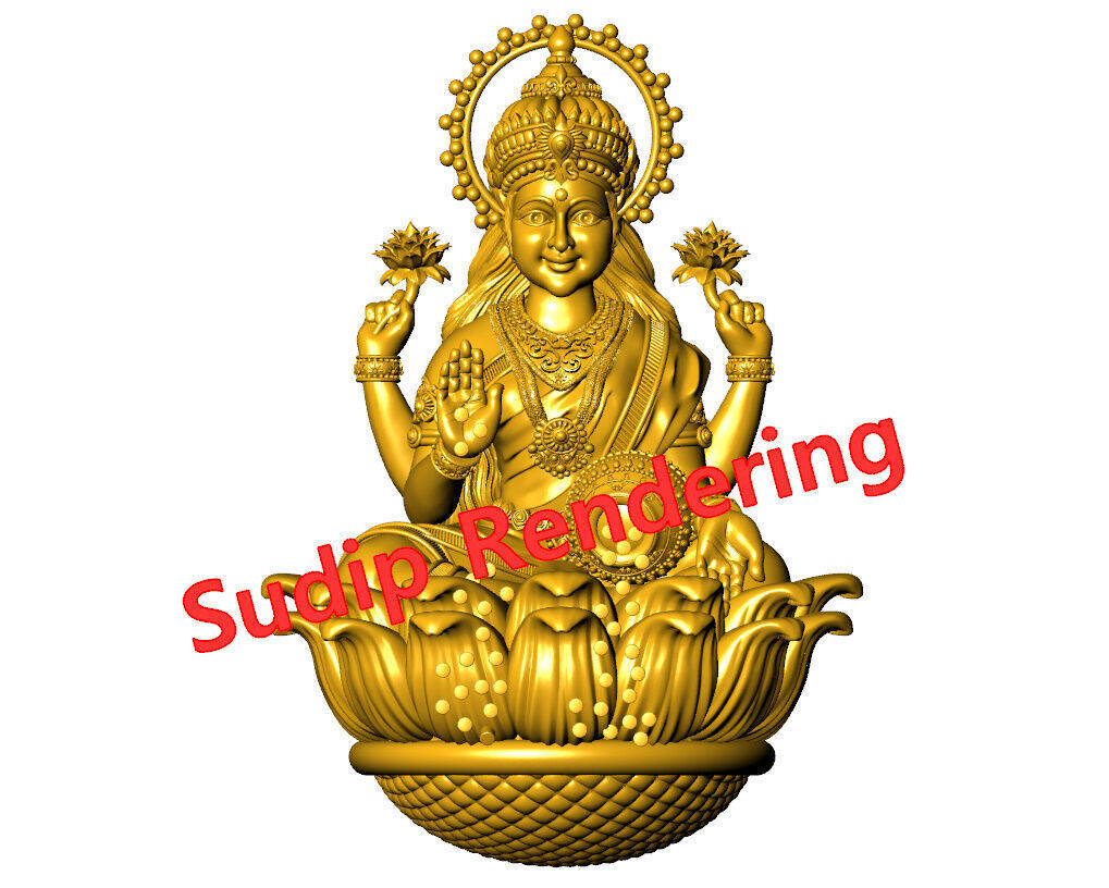 new laxmi ji 52 files 3D print model_16