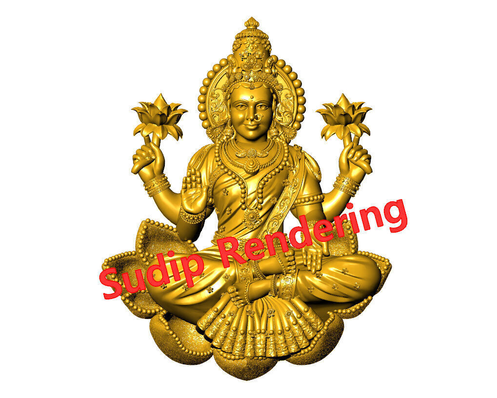 new laxmi ji 52 files 3D print model_40