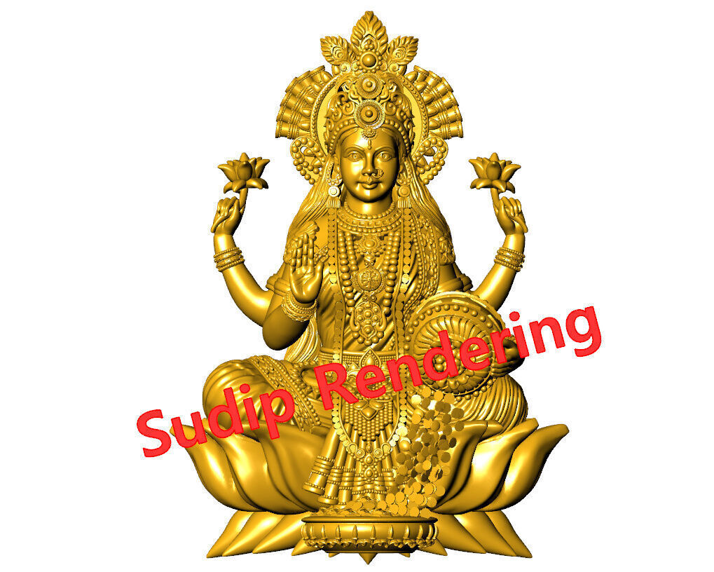 new laxmi ji 52 files 3D print model_26