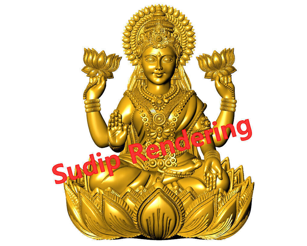 new laxmi ji 52 files 3D print model_25