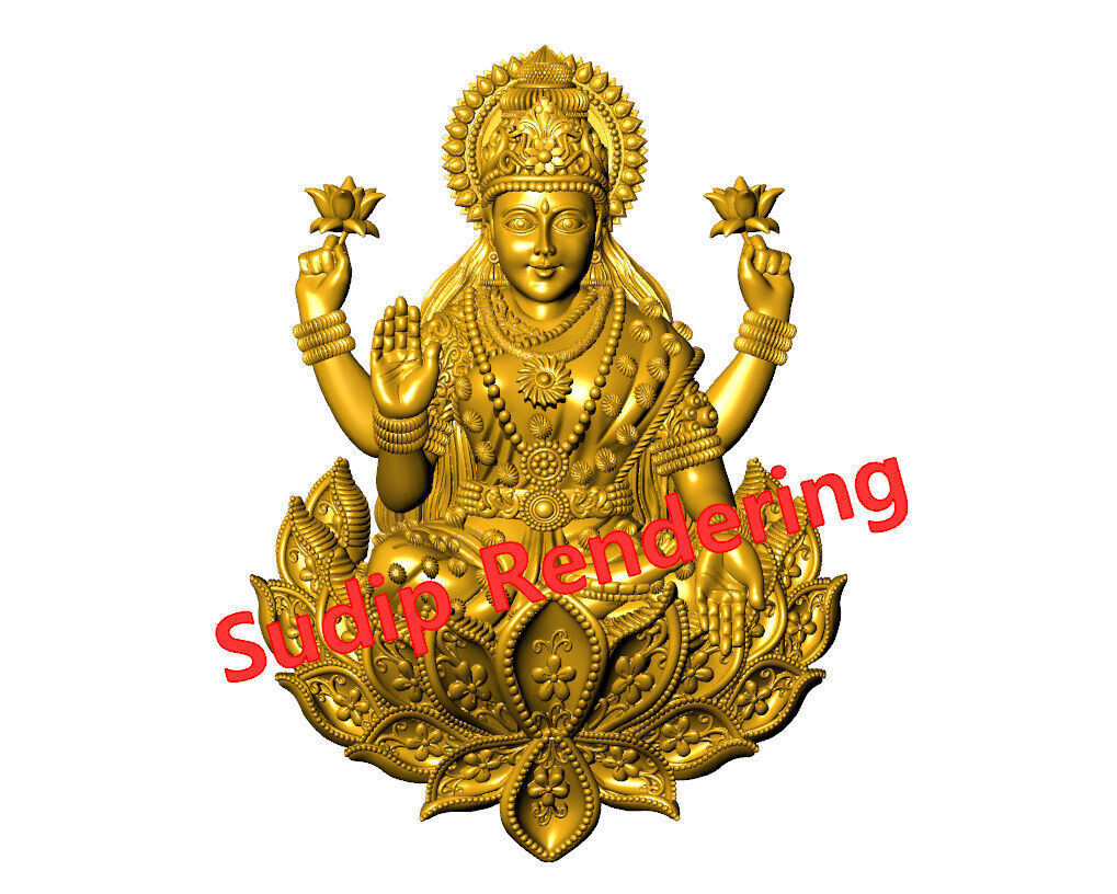 new laxmi ji 52 files 3D print model_39