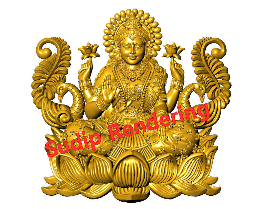 new laxmi ji 52 files 3D print model_48