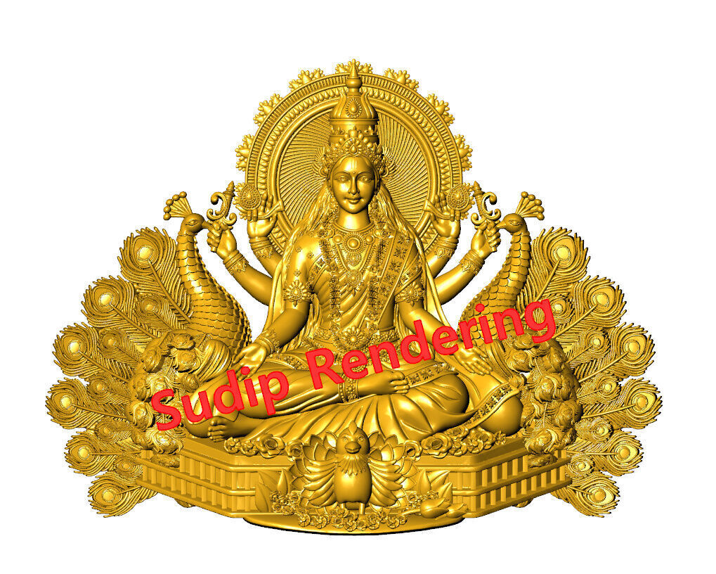 new laxmi ji 52 files 3D print model_8