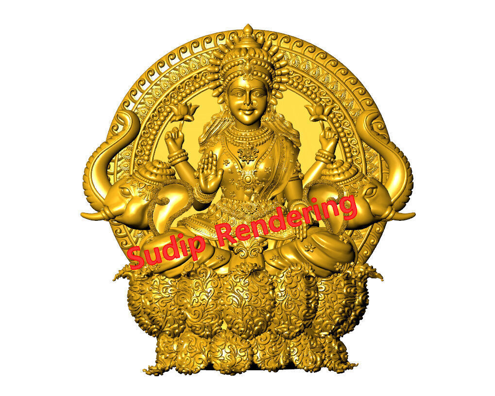 new laxmi ji 52 files 3D print model_4