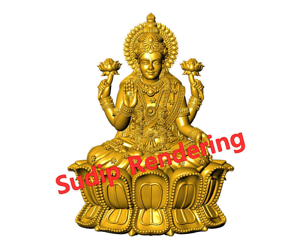new laxmi ji 52 files 3D print model_36