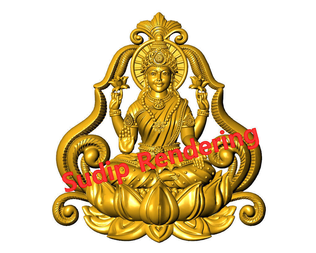 new laxmi ji 52 files 3D print model_21