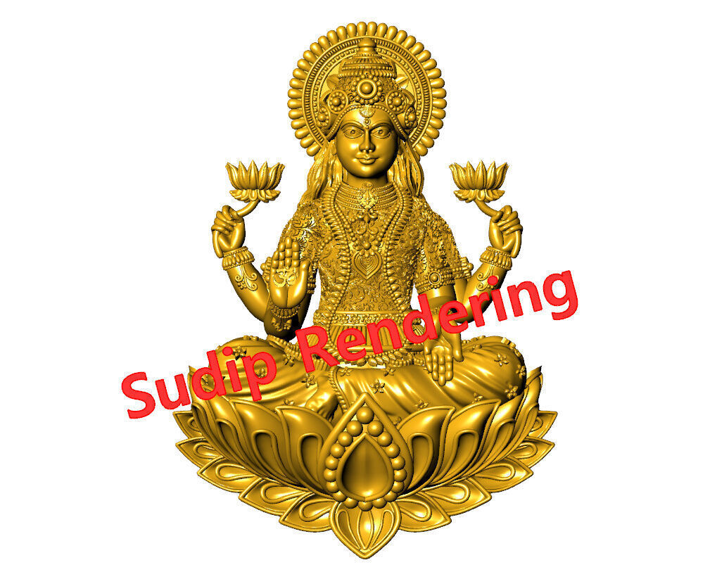 new laxmi ji 52 files 3D print model_14
