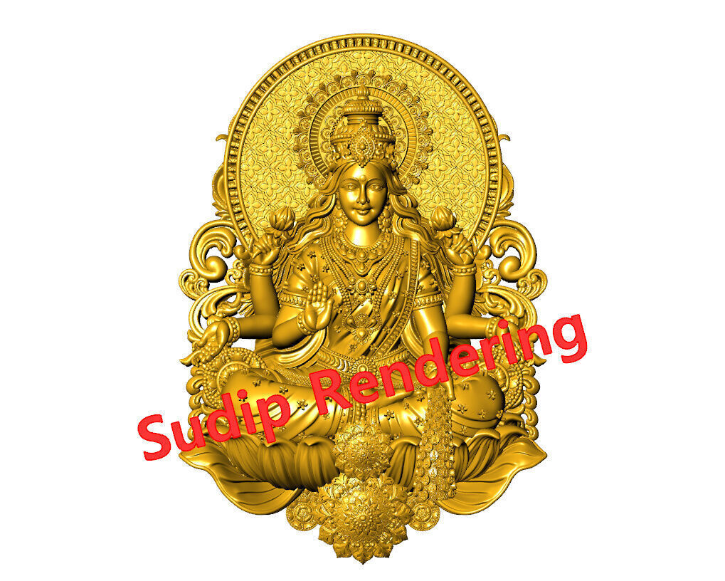 new laxmi ji 52 files 3D print model_41